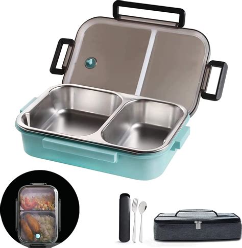 2 tier round stainless steel insulated lunch box|insulated lunch box with containers.